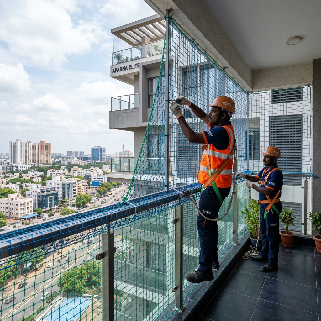 Bird netting installation Chennai – MTR Enterprises