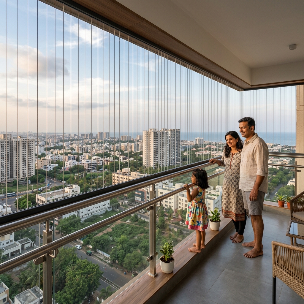 Invisible grill installation Chennai – MTR Enterprises